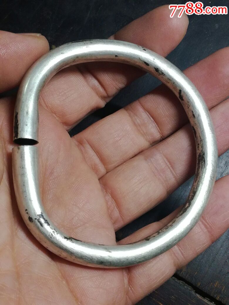 空心银镯