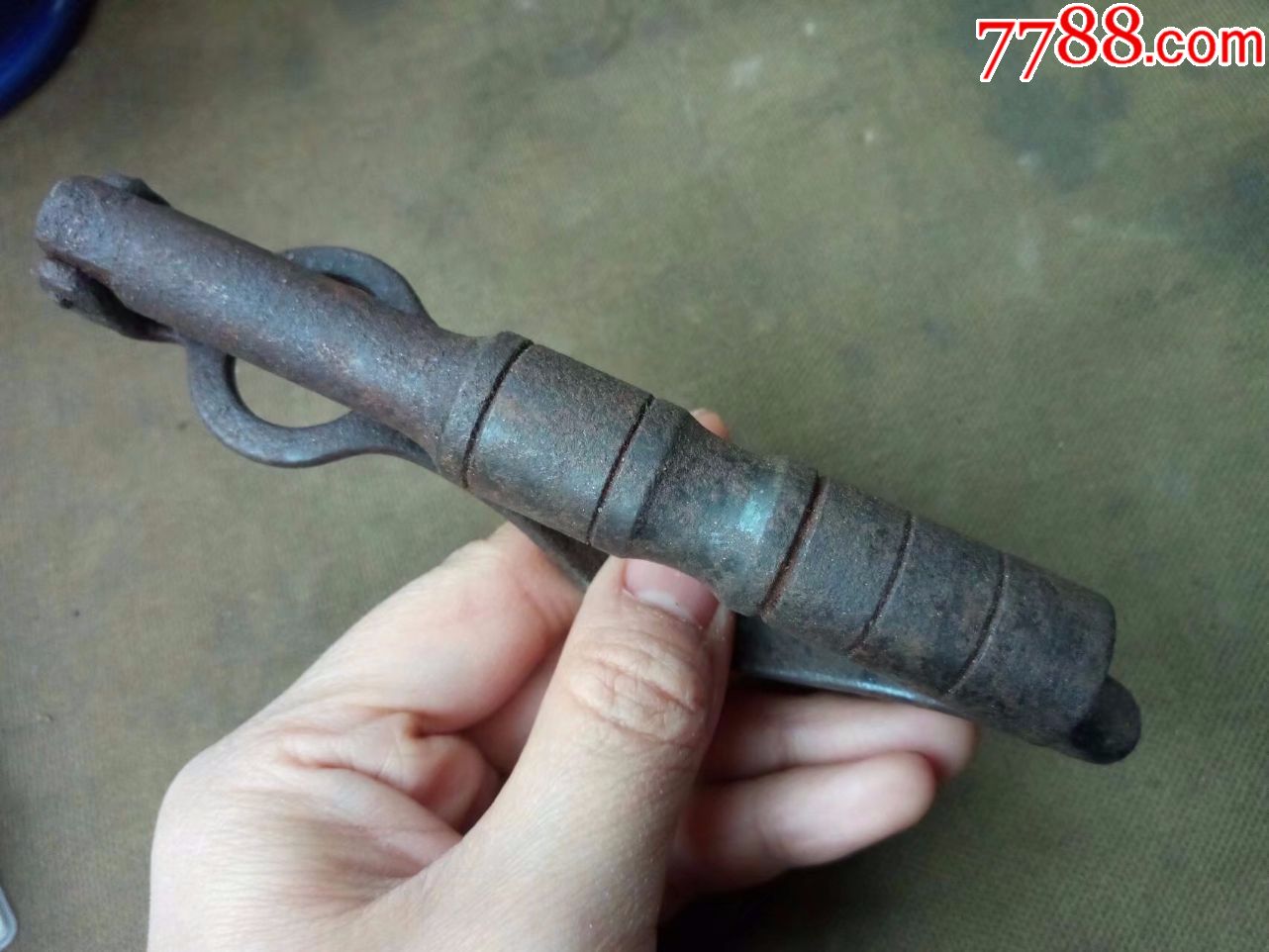 老猎人压火帽的钳子,老工具