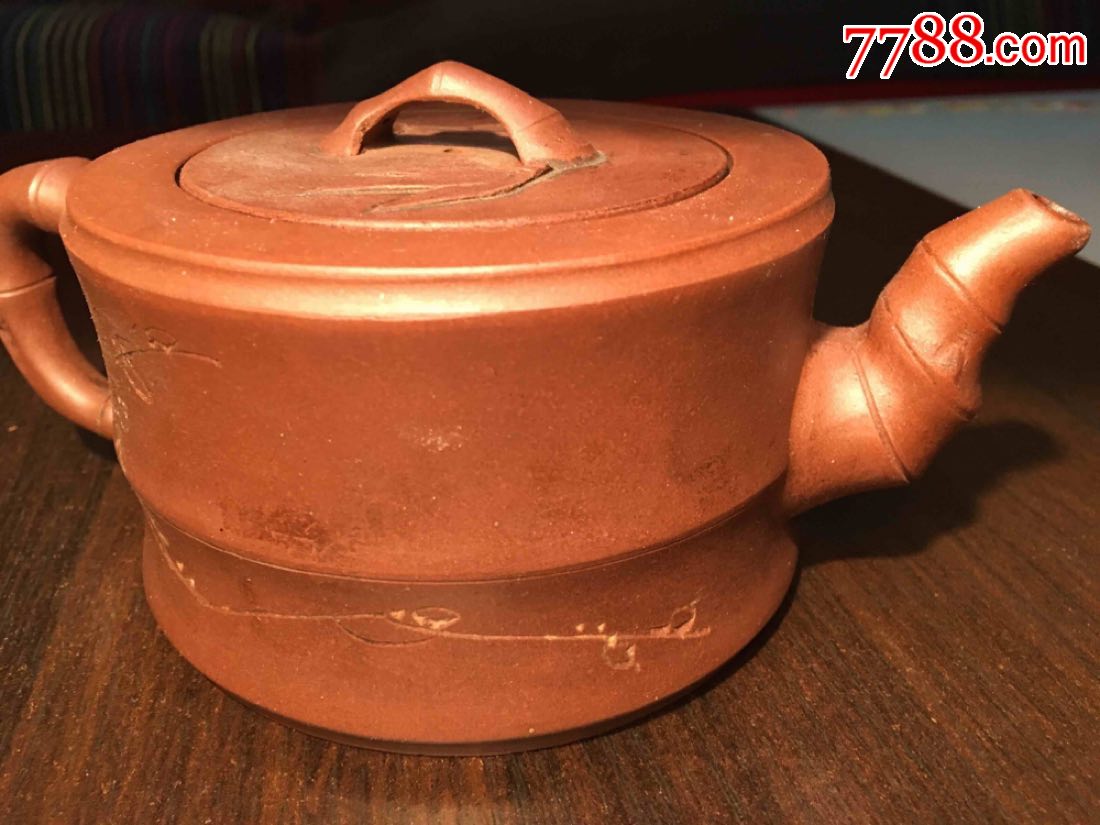 凤英名人款手工制作老紫砂壶一把