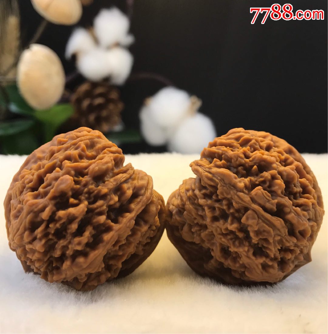 精品天然野生137狮子头-文玩核桃-7788核雕收藏
