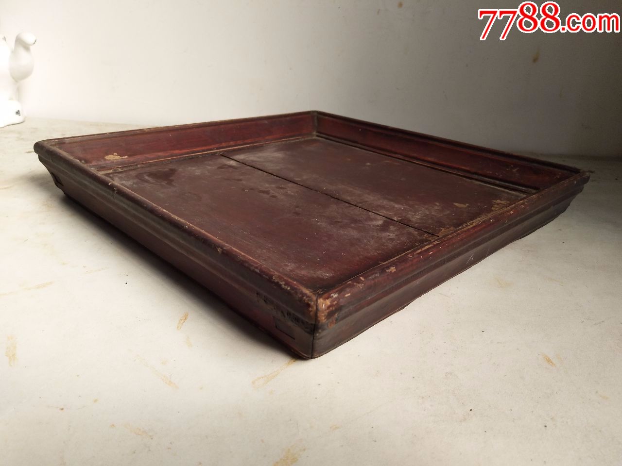 古董古玩民俗民国老旧物件二手怀旧方木茶盘托盘木头方盘供盘711lyb1