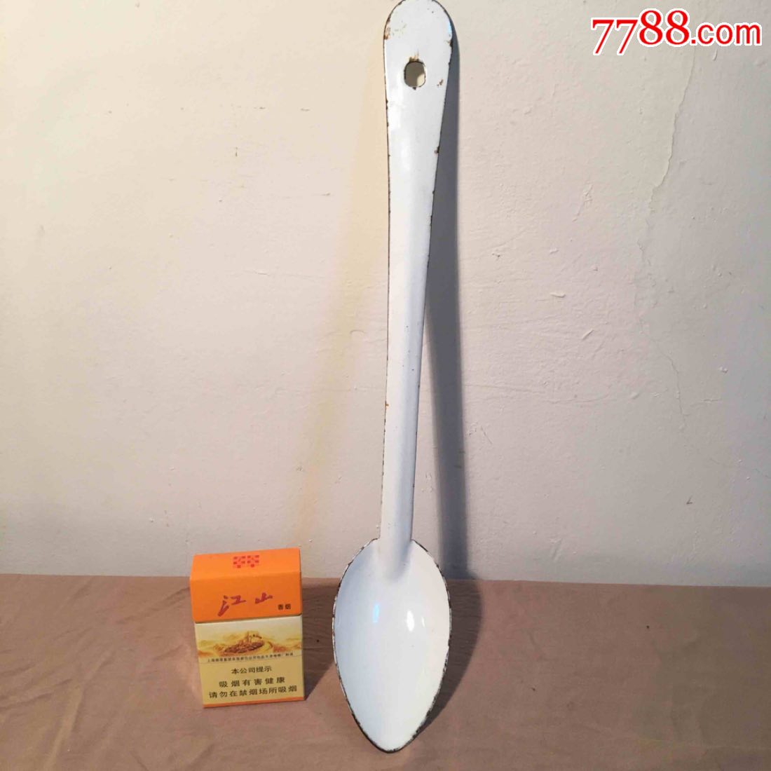 文革超大号搪瓷勺40多厘米长