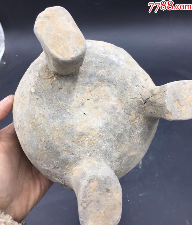 汉代时期灰陶三足香炉_彩陶_第3张_7788陶器收藏