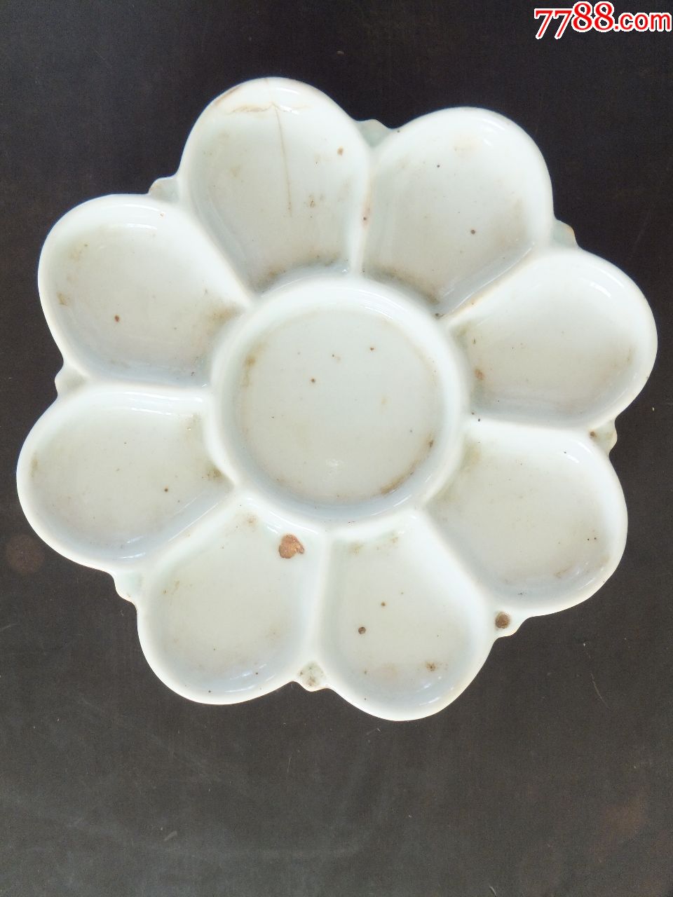 清文房八角瓷盘