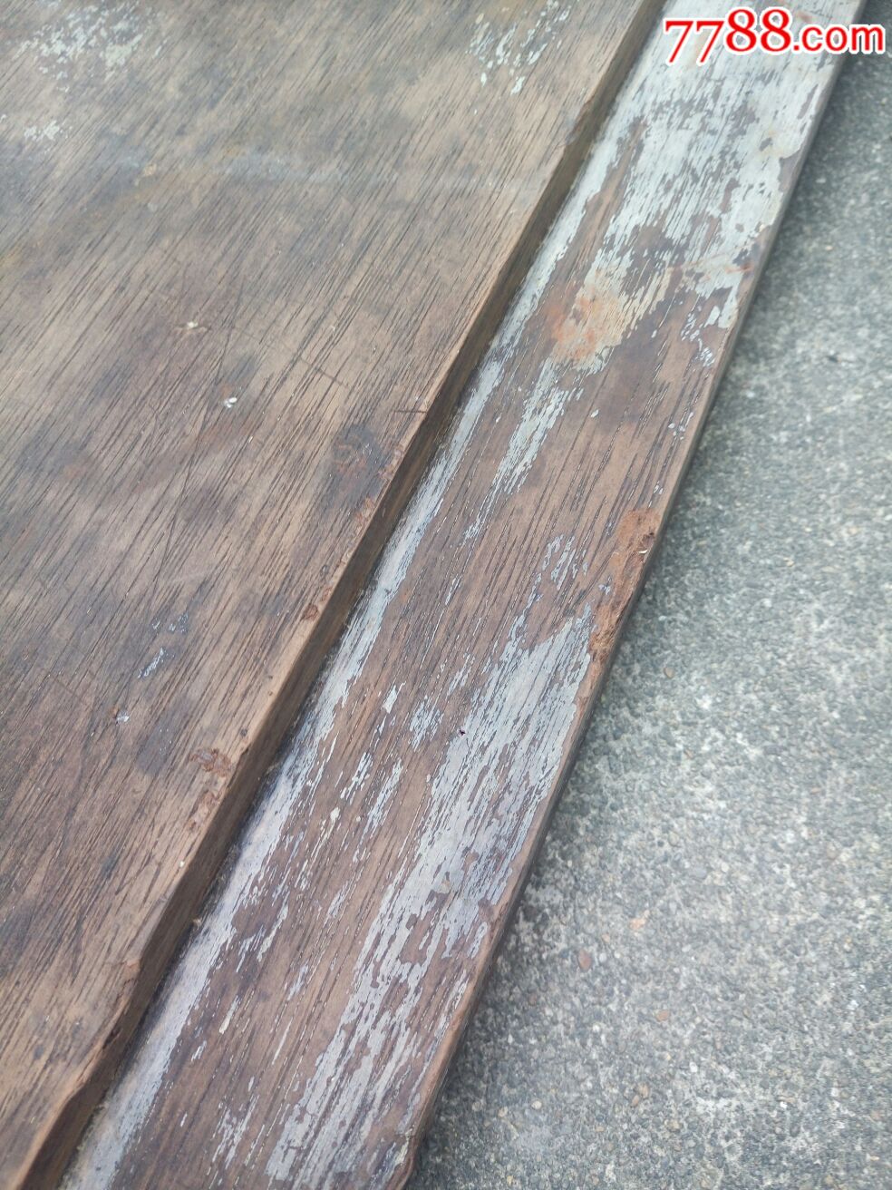 清代老红木门板