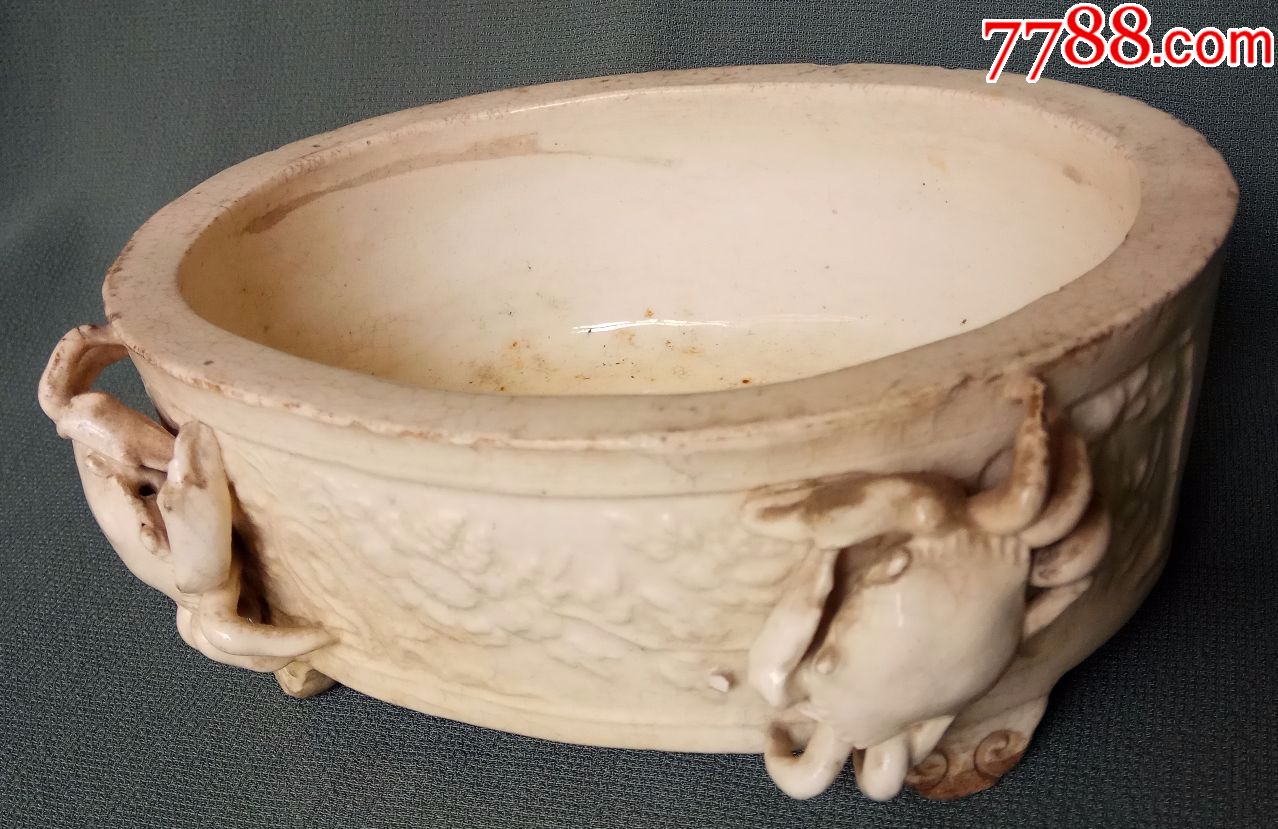 清白瓷[浆胎]水仙盘