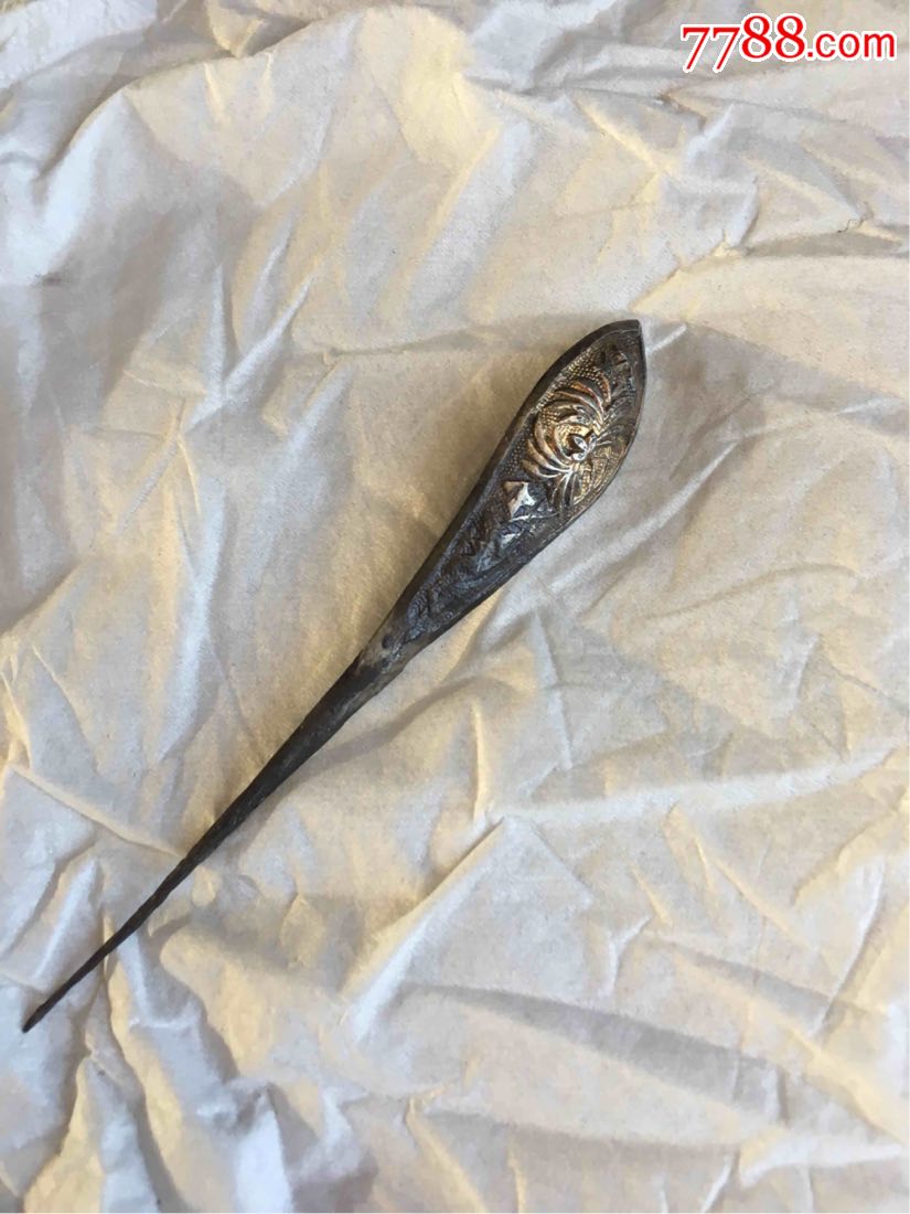 清代老银簪一枚-价格:180元-se56446724-银簪/银钗-零售-7788收藏