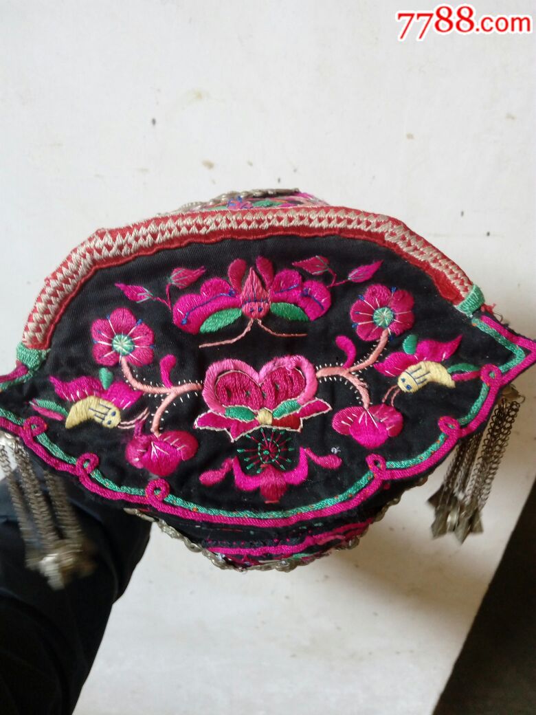 漂亮的客家银花帽