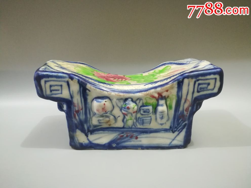 漂亮的清代青花瓷枕_价格850.0000元_第1张_7788收藏__中国收藏热线