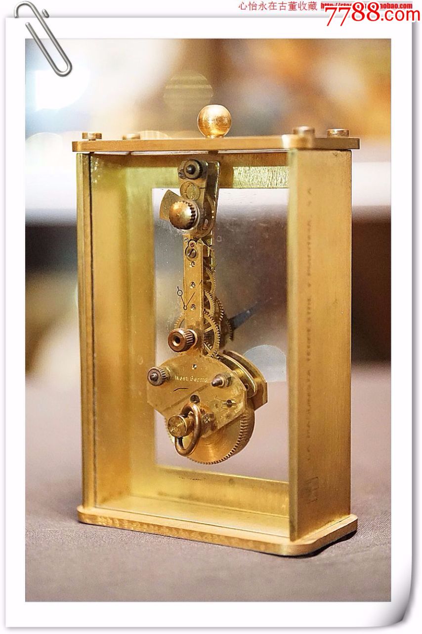 德国uwestra单金桥镂空一字龙骨钟透*摆轮机械钟