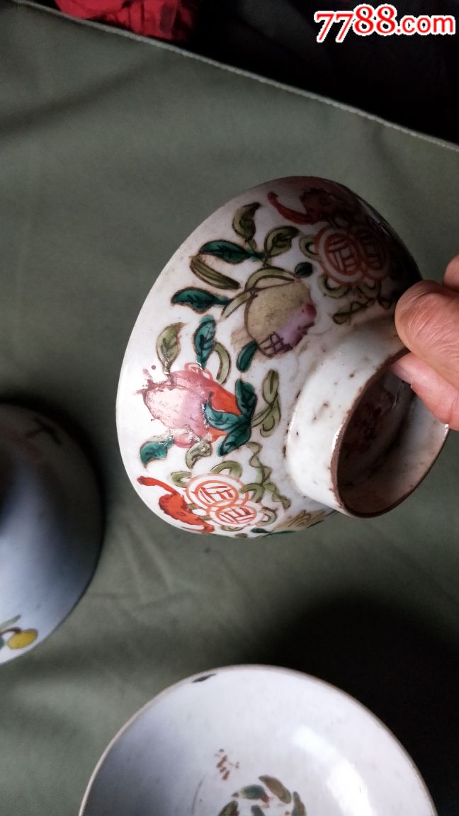 民国红花碗