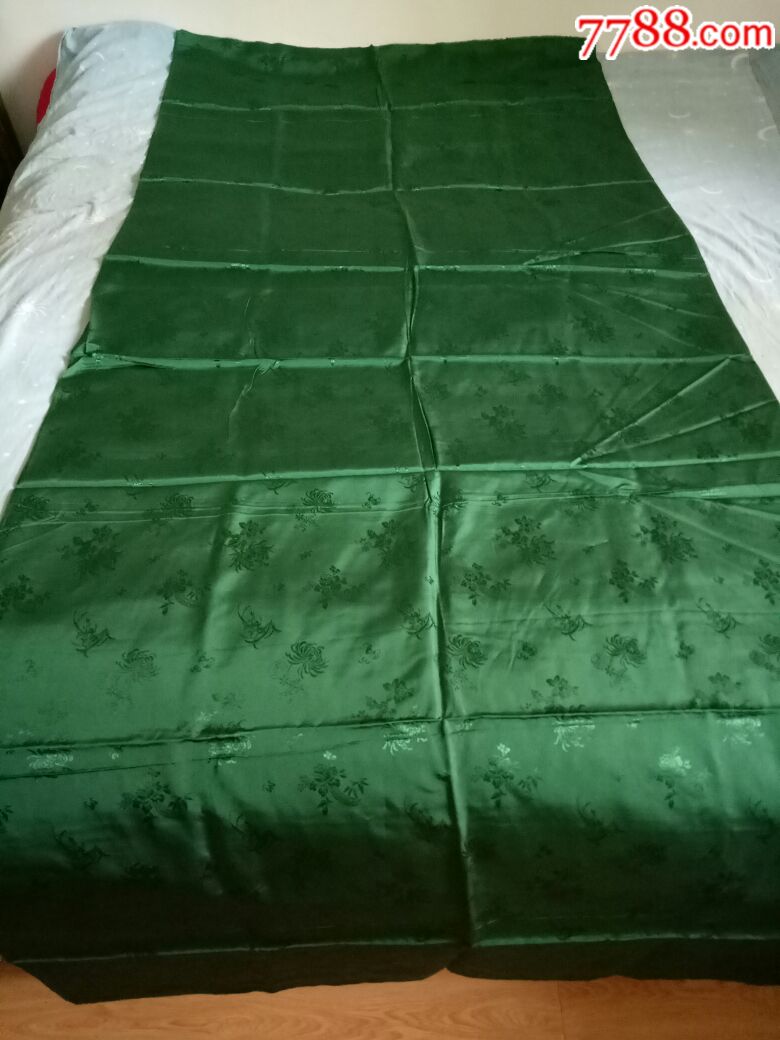 墨绿色绸缎块布