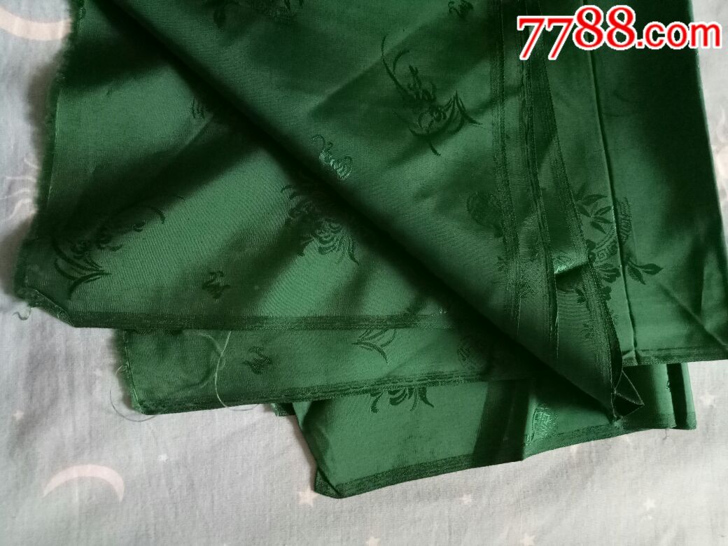 墨绿色绸缎块布