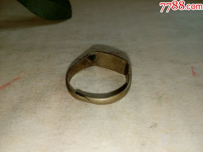 民国白铜戒指