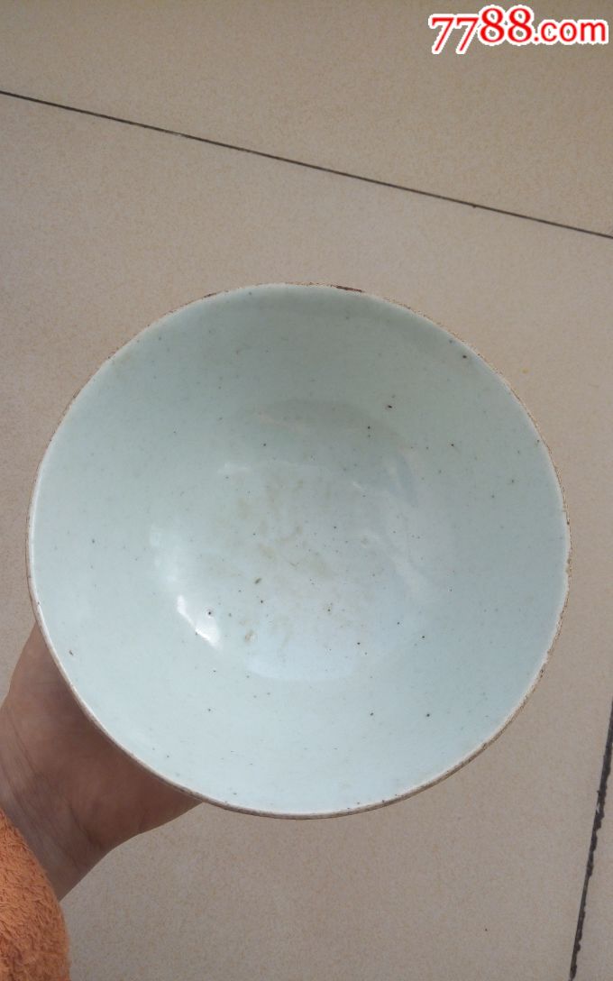 特价民国豆青釉碗民国瓷碗豆青釉老碗