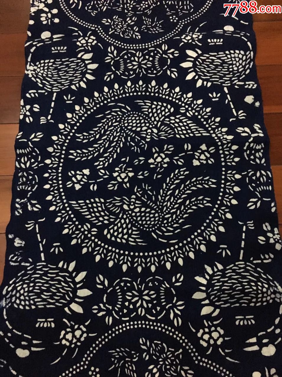 民国封官加爵蓝印花布一卷