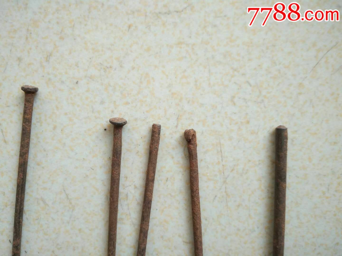 清代中医用铁针工具5根高11cm