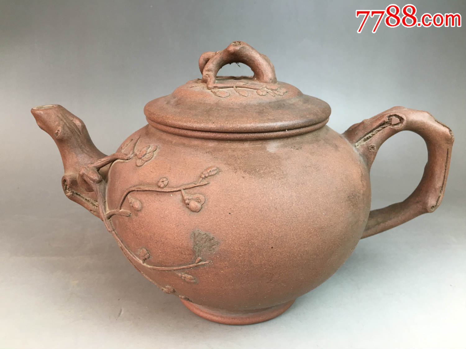 【精品】老厂梅花报春紫砂壶