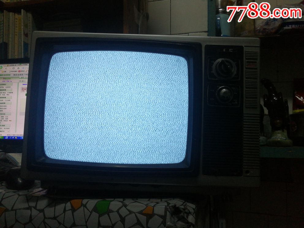 西湖牌14寸黑白电视机物品如图免争议