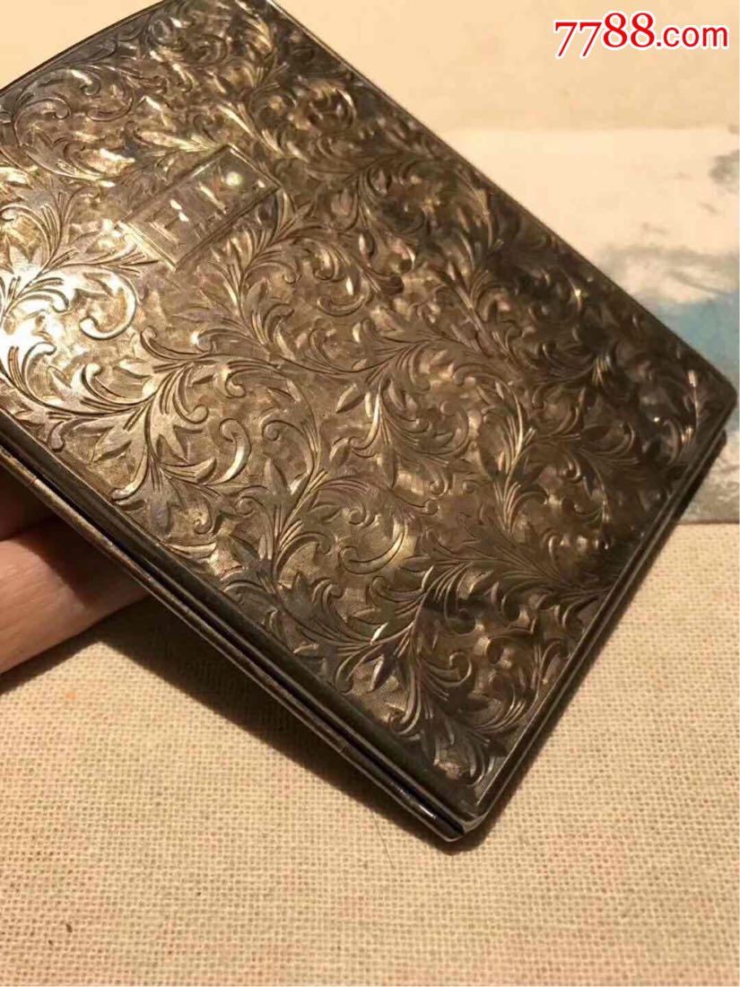 清末民国老银烟盒品相完整工艺精湛