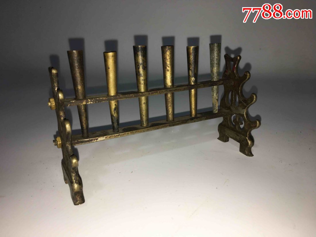 民国时期老铜笔架