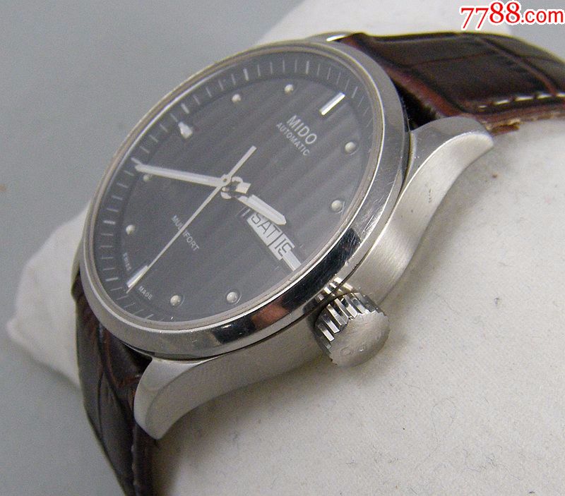 瑞士mido美度舵手黑盘全自动手表-eta-2836m005830a
