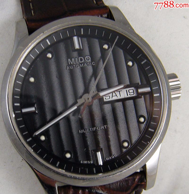 瑞士mido美度舵手黑盘全自动手表-eta-2836m005830a