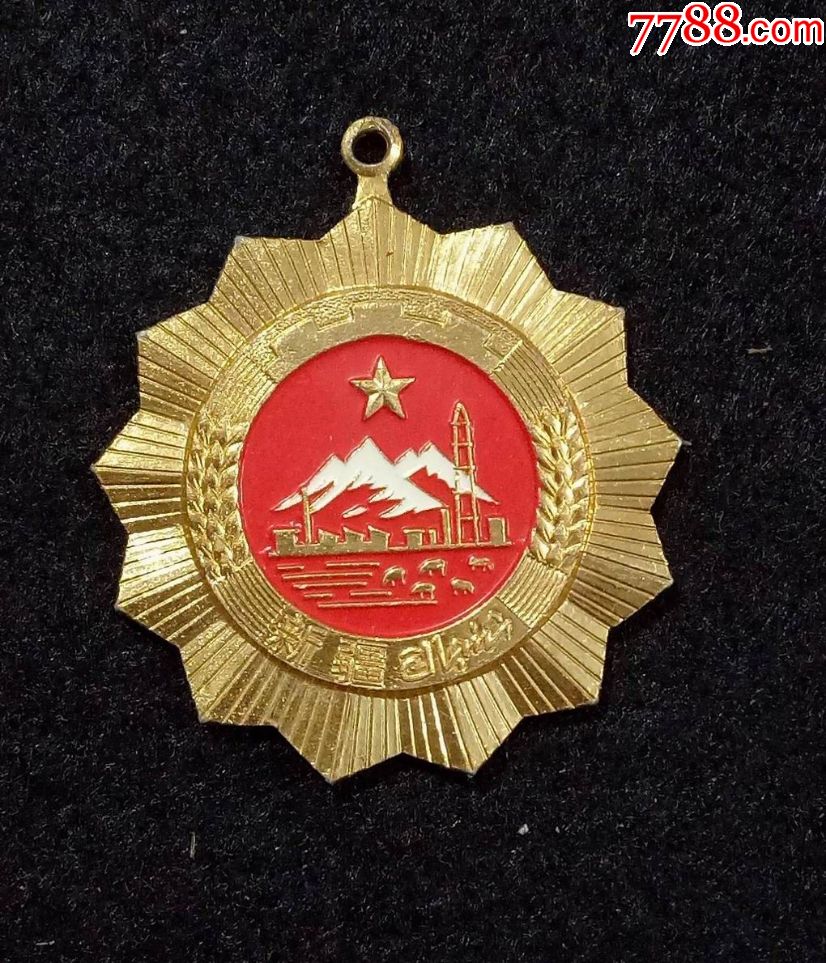 早期徽章新疆工作荣誉纪念章2