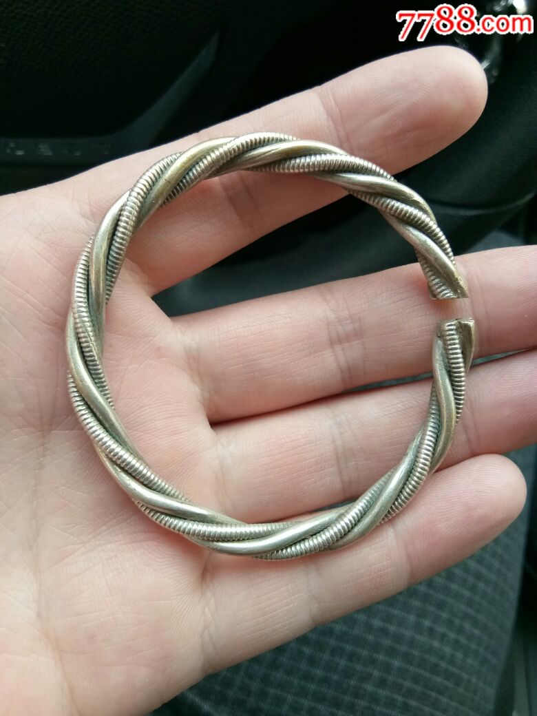 绞丝银手镯-se57066552-银镯-零售-7788收藏__中国收藏热线