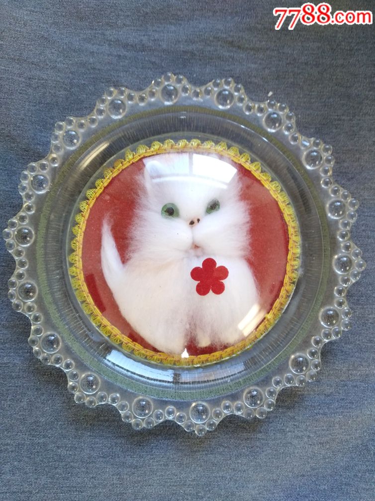 玻璃猫摆件