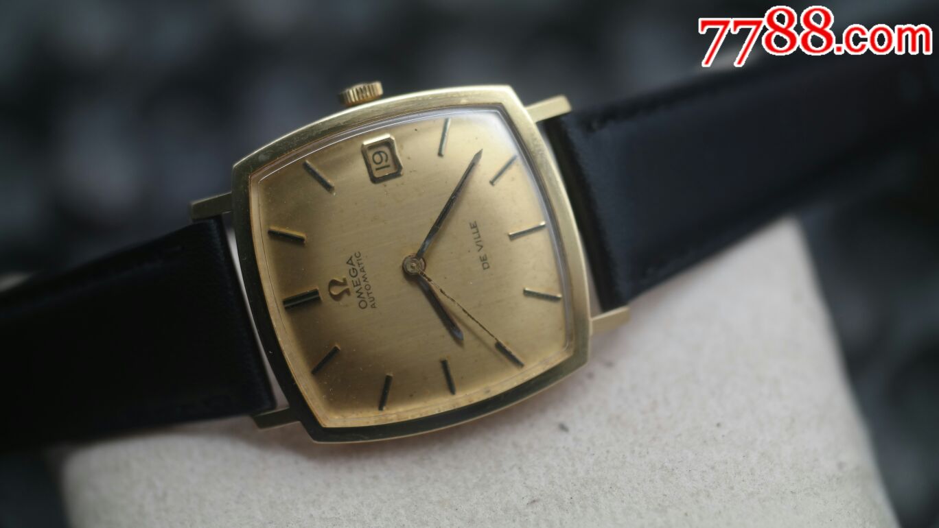 18k750实金瑞士原装拉跳王欧米茄日内瓦565男式自动机械表