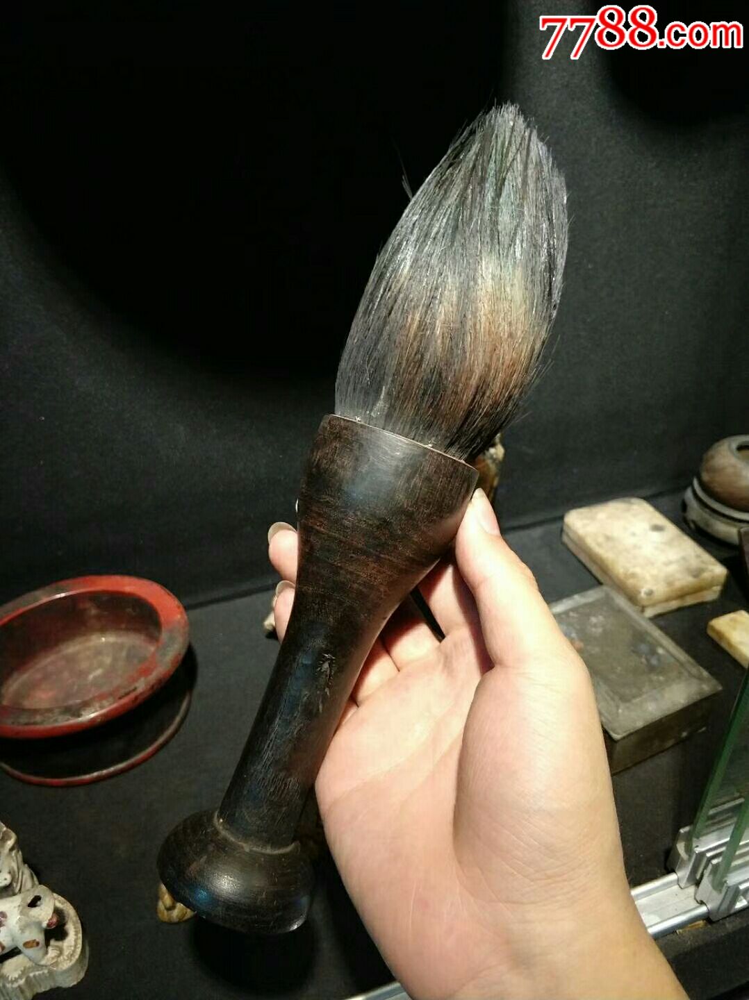 清代毛笔神笔马良手上的神来之笔工艺漂亮长16厘米特价1300包邮