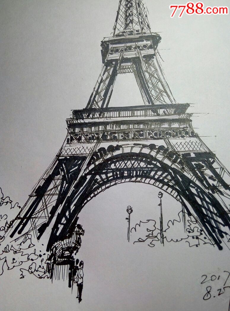 28*21cm简介:钢笔画原画,  