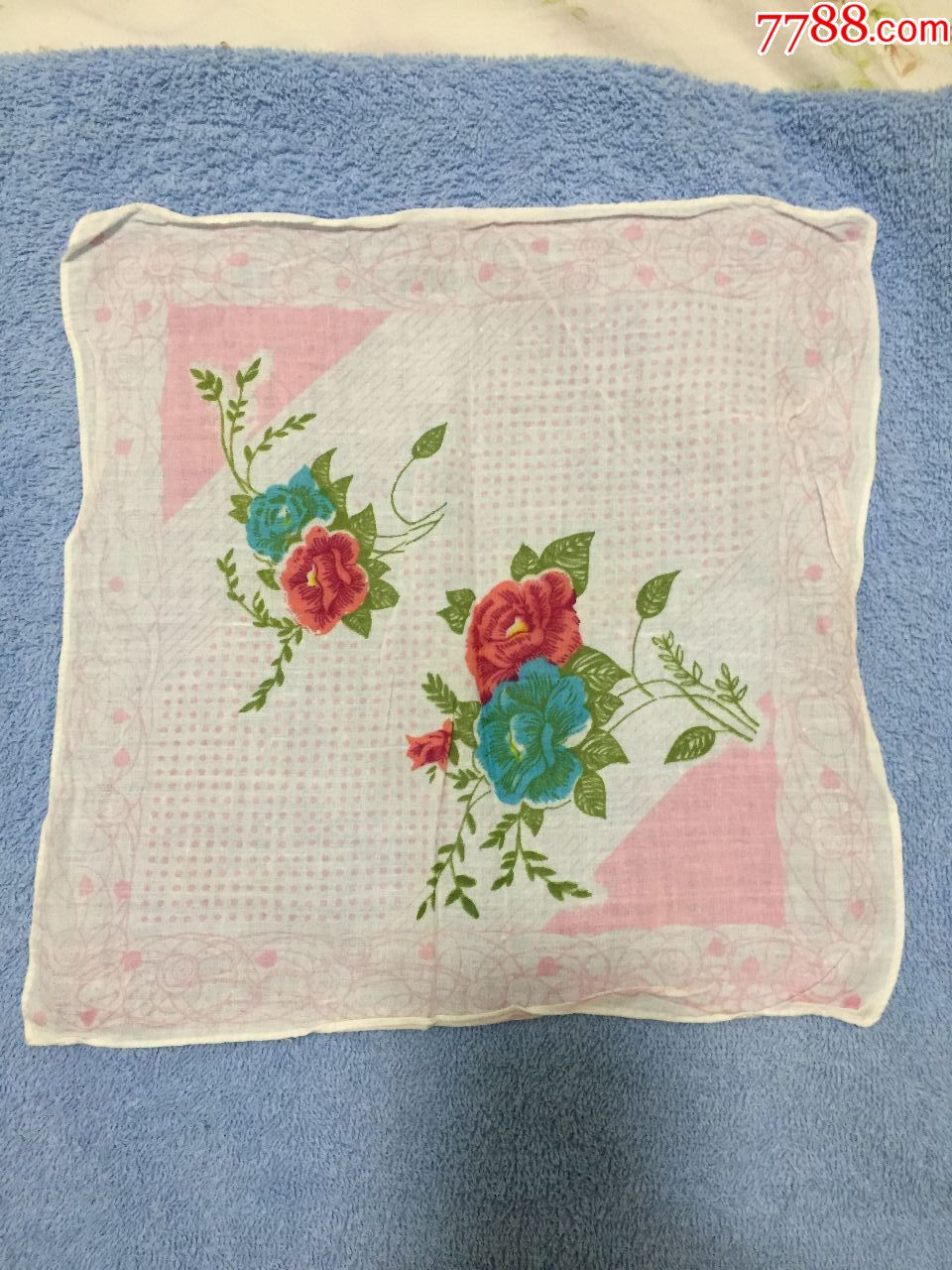 80年代怀旧手帕,花手绢