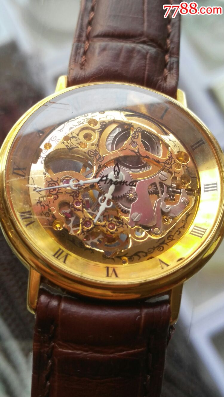 美品瑞士全包金火苗镂空7001机芯手动腕表-se57326163-手表/腕表-零售