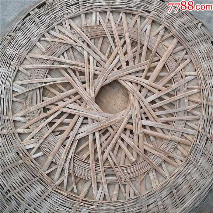 竹筐箩筐竹编笸篮大浅子大竹筐大箩筐影视道具-竹篮