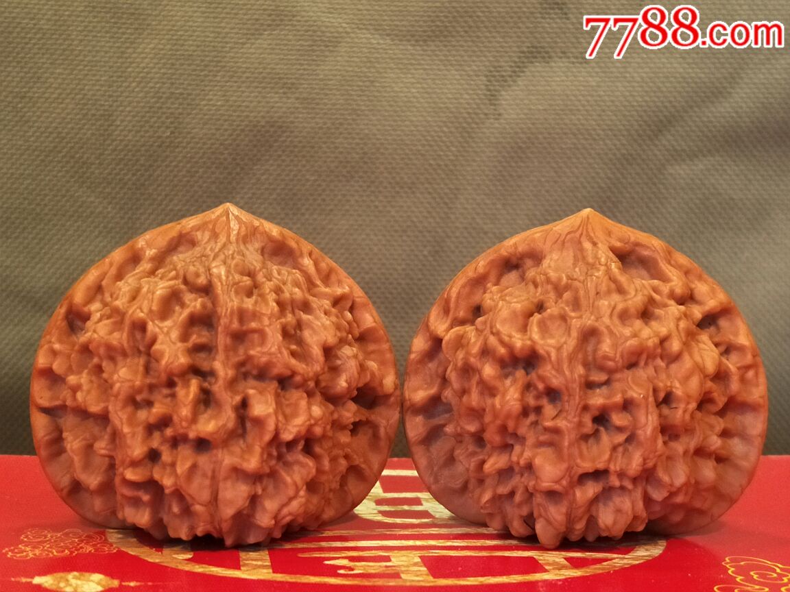 第一代矮桩麒麟火焰纹大官帽-文玩核桃-7788商城__七七八八商品交易