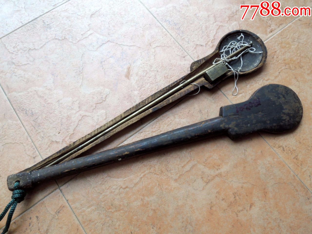 度量衡收藏180201-清末民国铜杆四刻度铜盘砝码戥子等子秤-带盒