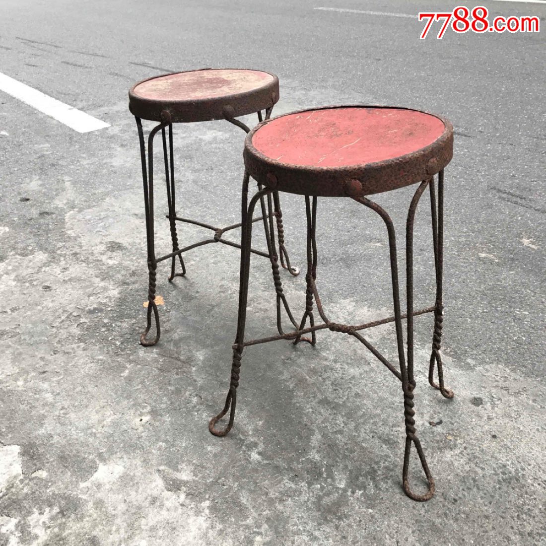 民国.铁艺铁椅.