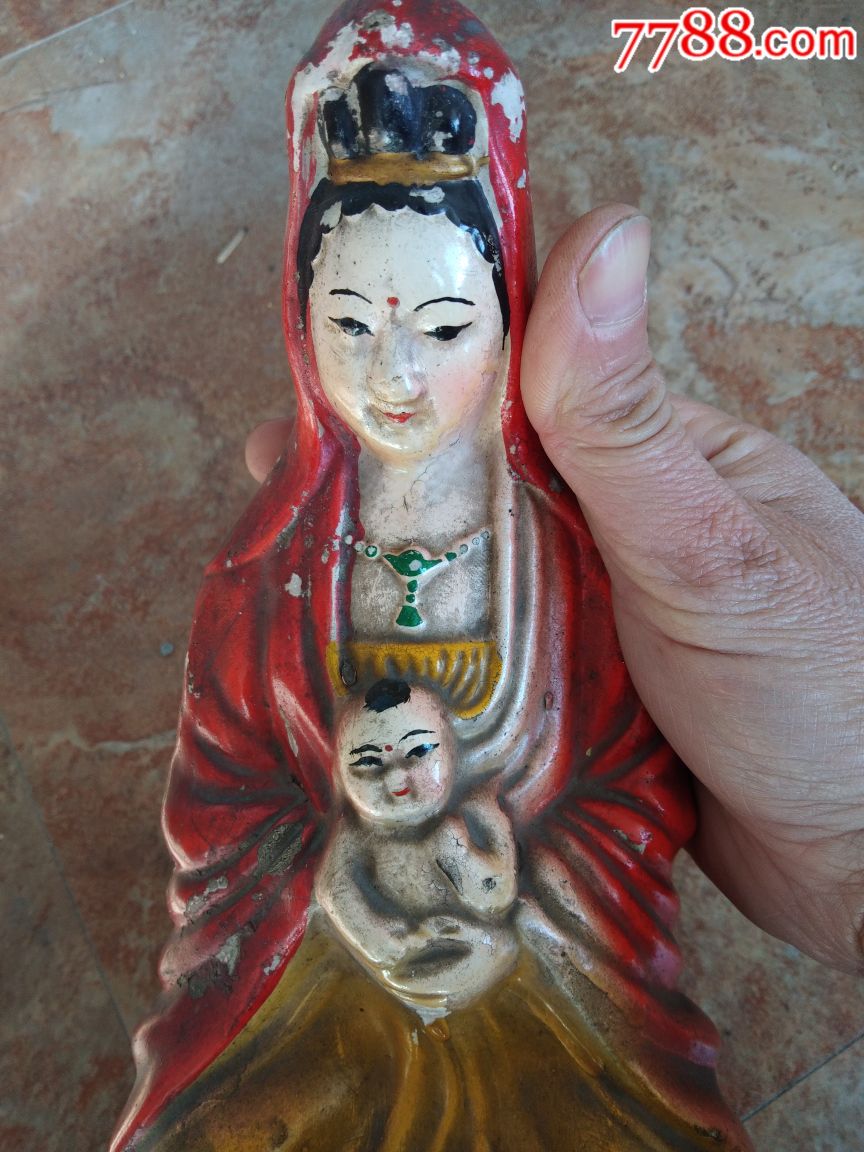 石膏送子观音-se57547960-佛像/造像-零售-7788收藏__中国收藏热线