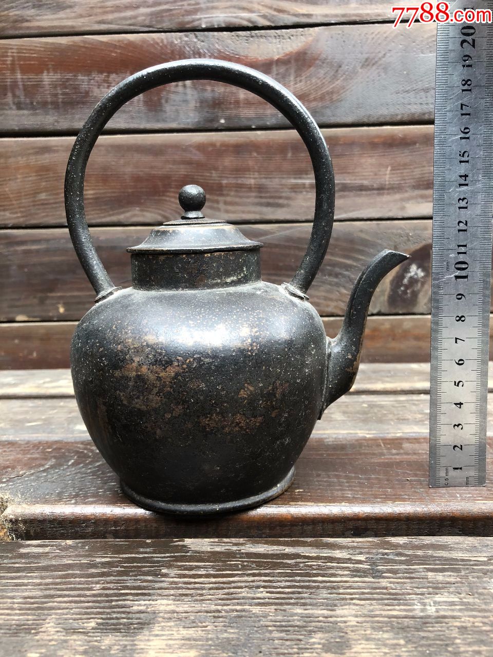 清代厚重小铜壶茶壶
