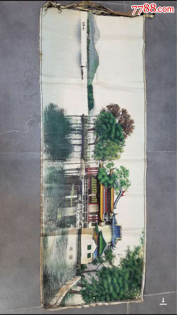民国时期杭州都锦生丝织厂杭州平湖秋月风景