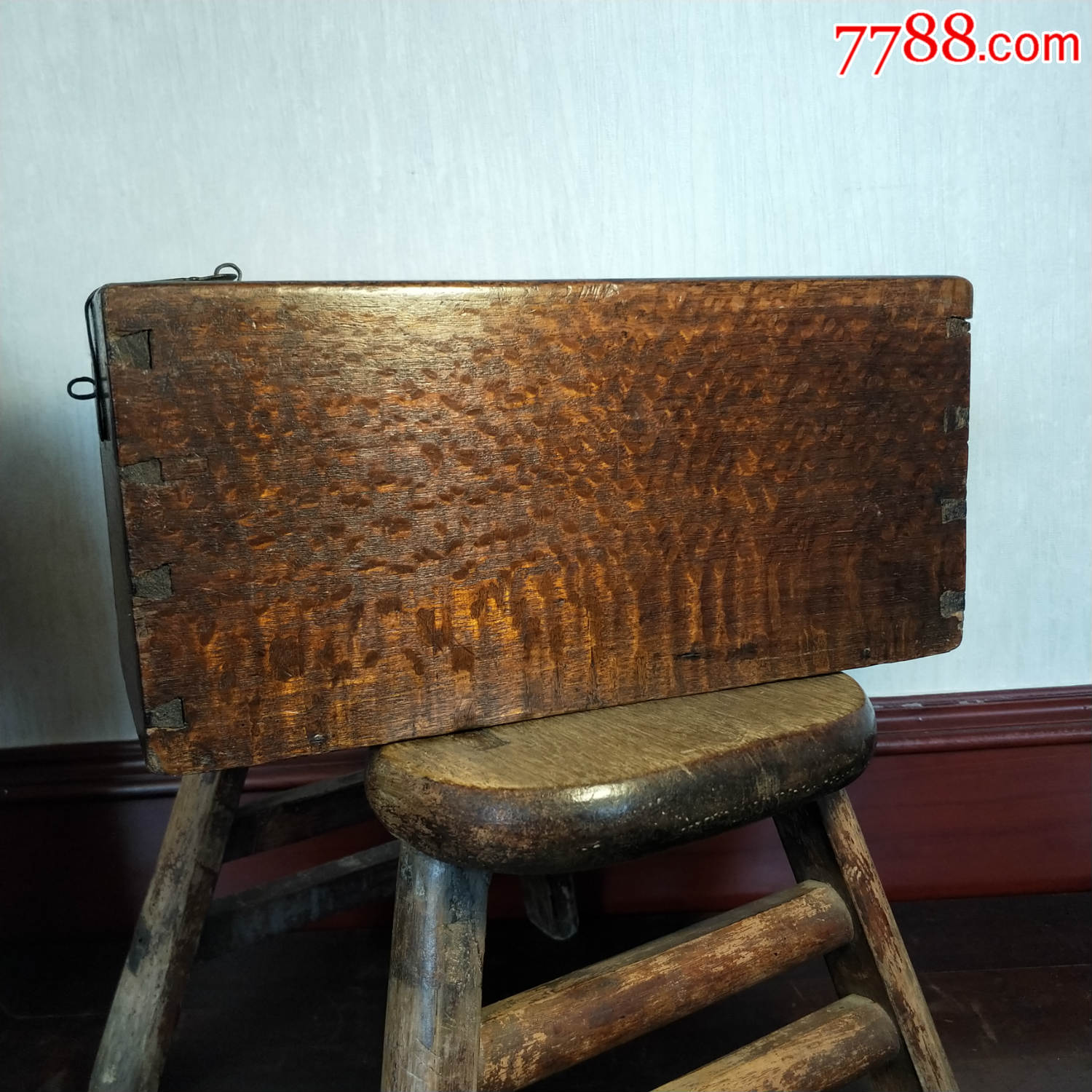 晚清民国金丝楠木老木盒老木器文房木盒摆件民俗杂项收藏