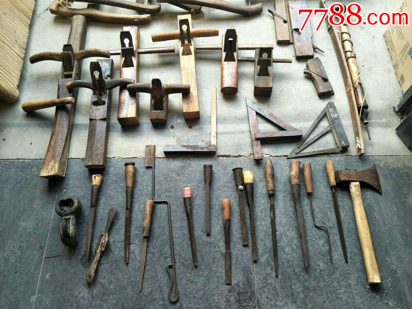 老木工工具一套,件件能用