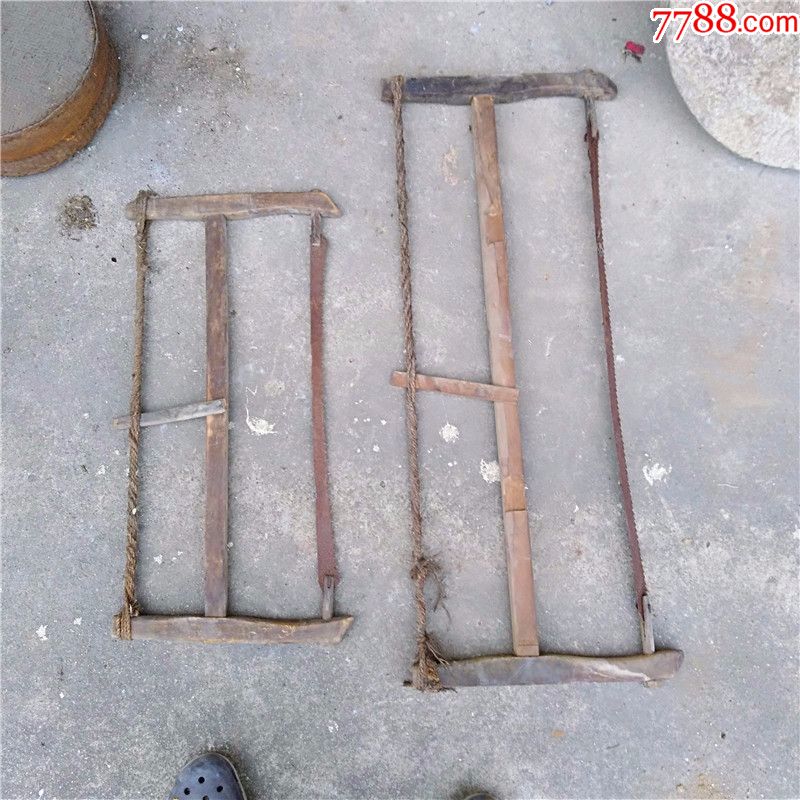 清末民国老锯老木工工具民俗建筑展品怀旧杂项橱窗影视酒吧老物件