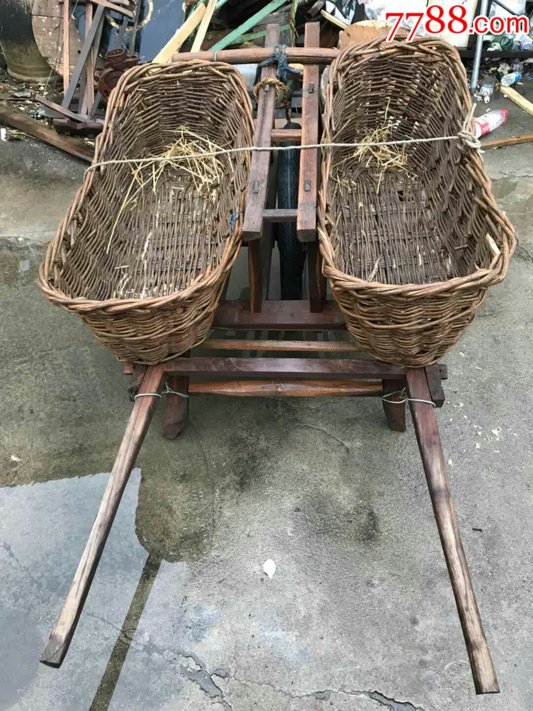 民俗物件,60年代小推车一辆完整正常使用.