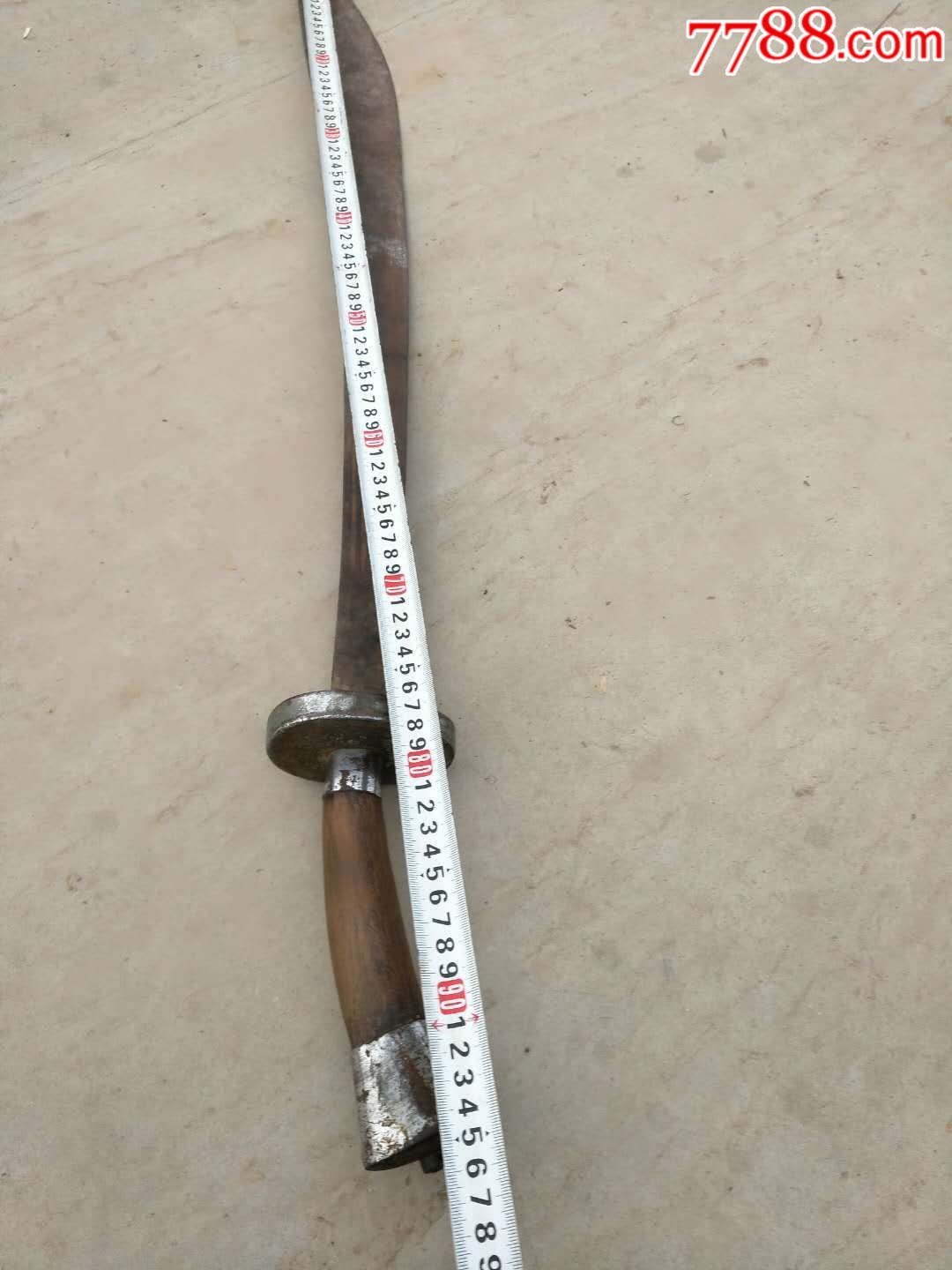单刀一把全品包老尺寸见图_铁兵器_广通老家具古玩【7788收藏__中国