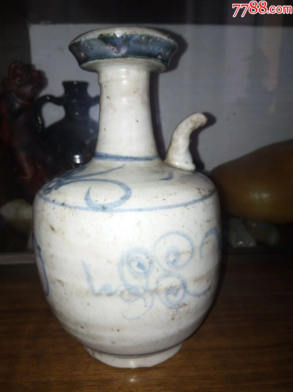 明代青花酒壶军持