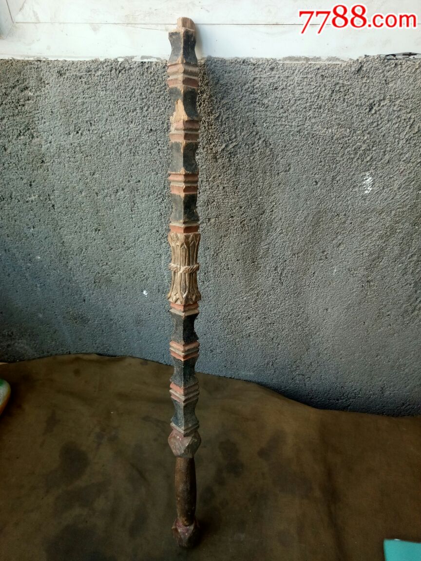 老式道家法器木鞭