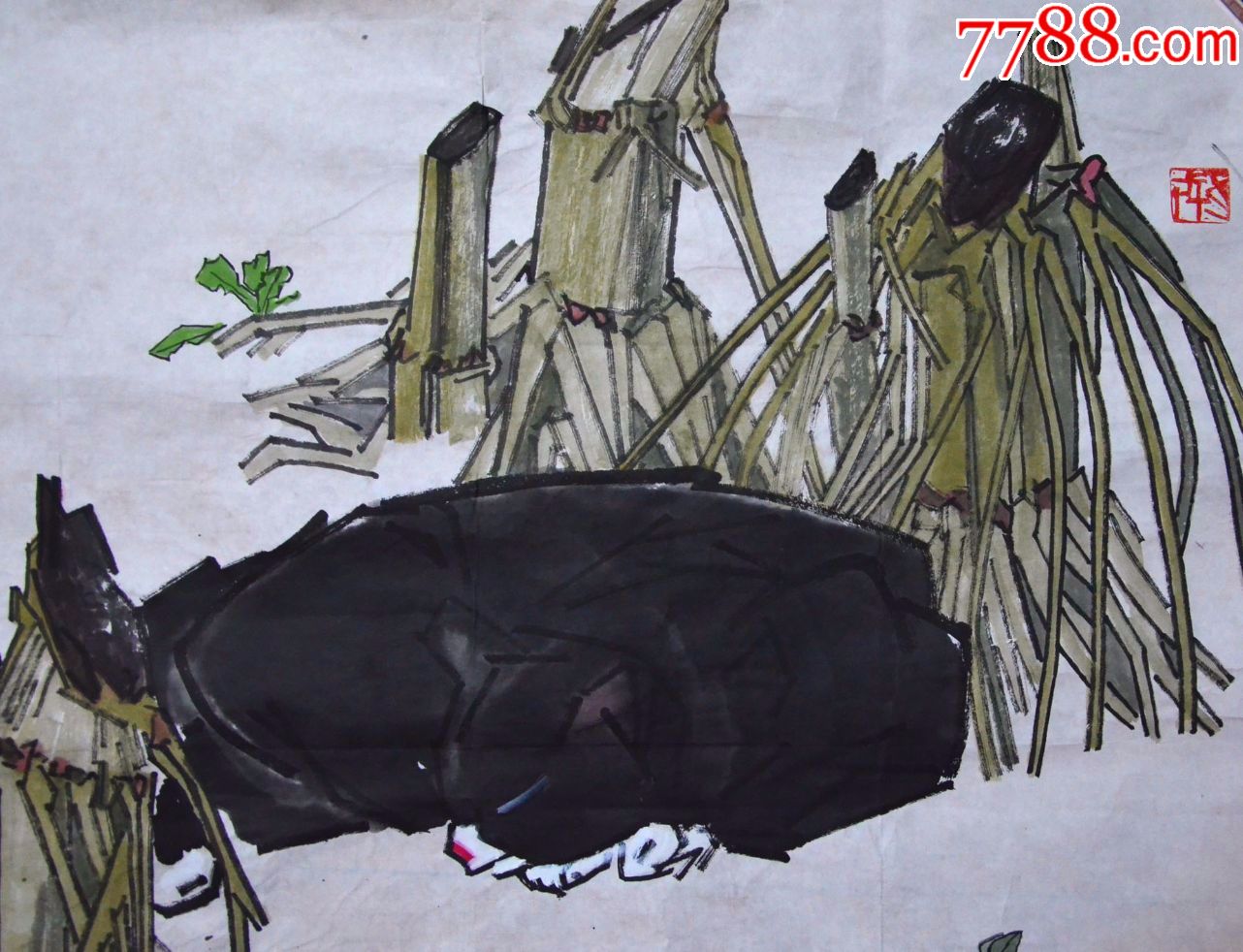 书画名家手绘真迹李卉芹斗方大春客厅书房礼品收藏名家真迹